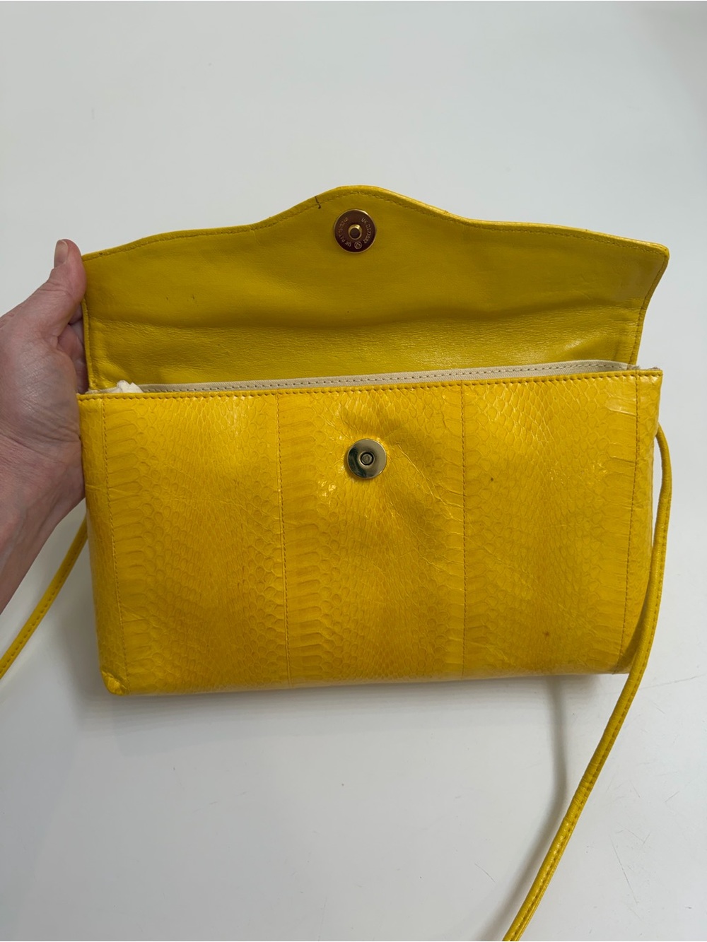 Vintage Genuine Snakeskin Crossbody Bag - Picture 9 of 16